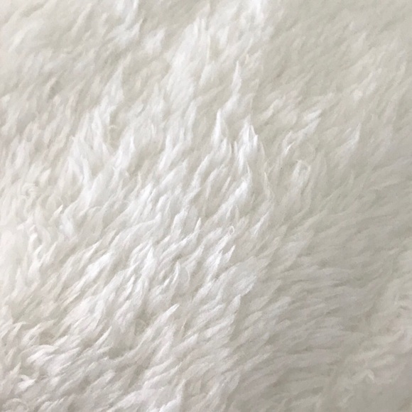 💥⬇️ NWT - WHITE Teddy Bear Fleece Cardigan Hoodie - Picture 8 of 8